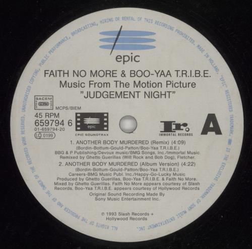 Faith No More Another Body Murdered 12" vinyl single (12 inch record / Maxi-single) Dutch FNM12AN679423