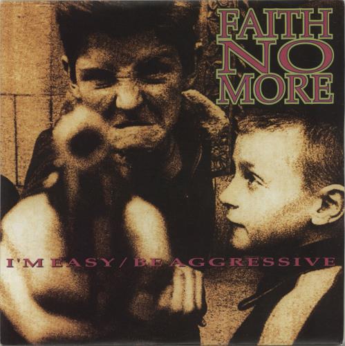 Faith No More I'm Easy - Red Vinyl - Promo 7" vinyl single (7 inch record / 45) UK FNM07IM674219