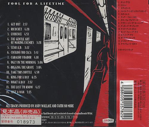 Faith No More King For A Day, Fool For A Lifetime CD album (CDLP) Japanese FNMCDKI400310