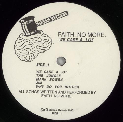 Faith No More We Care A Lot - EX vinyl LP album (LP record) UK FNMLPWE607248