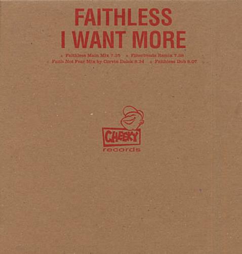 Faithless I Want More 12" vinyl single (12 inch record / Maxi-single) UK FTL12IW294864