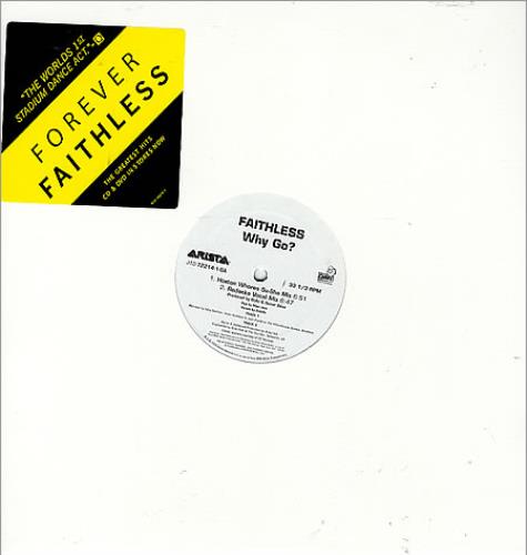 Faithless Insomnia - Sasha B.A. Mix 12" vinyl single (12 inch record / Maxi-single) US FTL12IN360057
