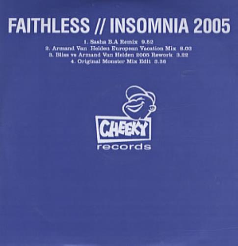 Faithless Insomnia 2005 CD-R acetate UK FTLCRIN335728