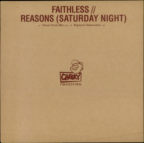 Faithless Reasons (Saturday Night) 12" vinyl single (12 inch record / Maxi-single) European FTL12RE519403