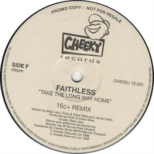 Faithless Take The Long Way Home 12" vinyl single (12 inch record / Maxi-single) UK FTL12TA128818