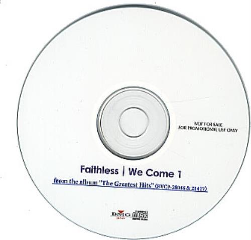 Faithless We Come 1 CD-R acetate Japanese FTLCRWE332073