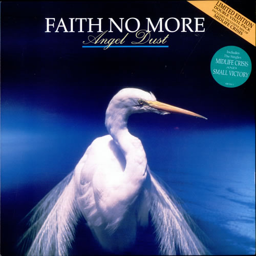 Faith No More Angel Dust - Stickered Sleeve 2-LP vinyl record set (Double Album) UK FNM2LAN27285