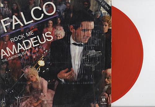Falco Arrullame Amadeus - red vinyl 12" vinyl single (12 inch record / Maxi-single) Mexican FAL12AR288945