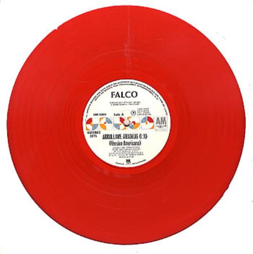 Falco Arrullame Amadeus - red vinyl 12" vinyl single (12 inch record / Maxi-single) Mexican FAL12AR288945