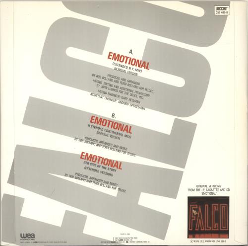 Falco Emotional + 7" Doublepack 12" vinyl single (12 inch record / Maxi-single) UK FAL12EM662869
