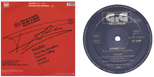 Falco Jeanny 12" vinyl single (12 inch record / Maxi-single) German FAL12JE43463