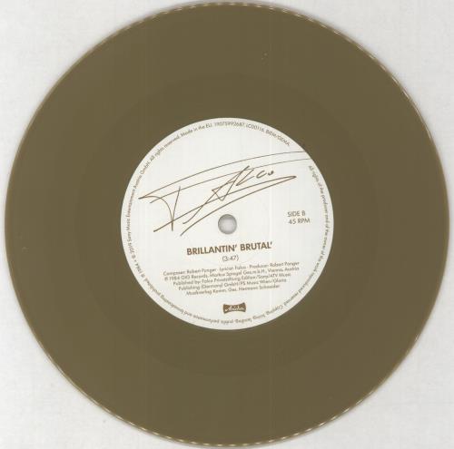 Falco Junge Roemer / Brillantin' Brutal' - RSD 2019 - Gold Vinyl 7" vinyl single (7 inch record / 45) UK FAL07JU858069