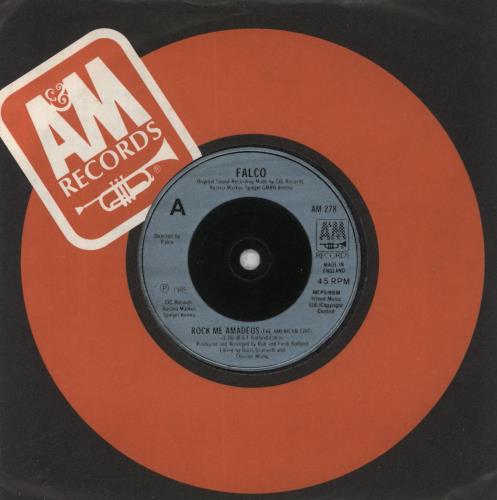 Falco Rock Me Amadeus 7" vinyl single (7 inch record / 45) UK FAL07RO845356