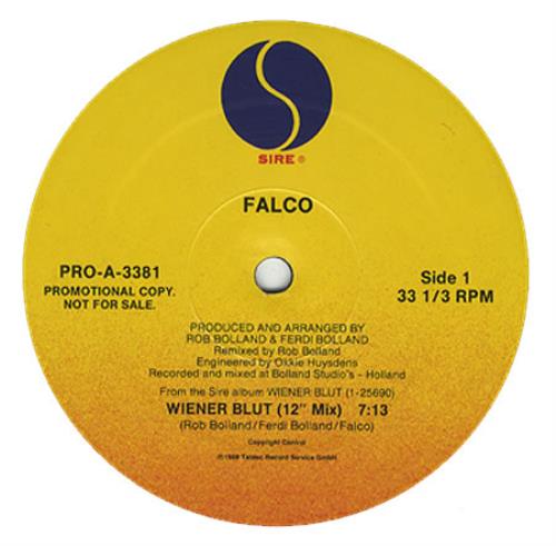 Falco Wiener Blut 12" vinyl single (12 inch record / Maxi-single) German FAL12WI157147