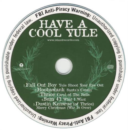 Fall Out Boy Have A Cool Yule CD-R acetate US FOLCRHA434210