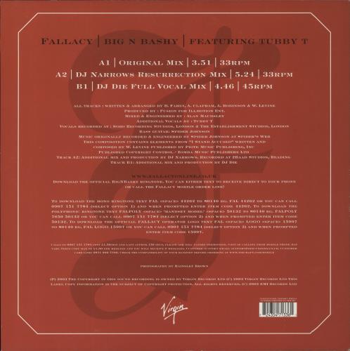 Fallacy And Fusion Big N Bashy 12" vinyl single (12 inch record / Maxi-single) UK FYU12BI855112