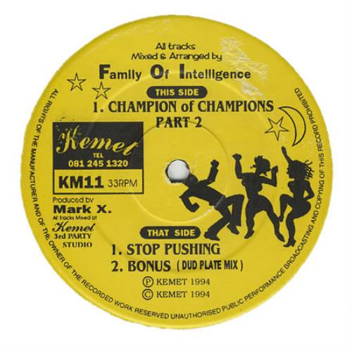 Family Of Intelligence Champion Of Champions Part 2 12" vinyl single (12 inch record / Maxi-single) UK FC412CH394642