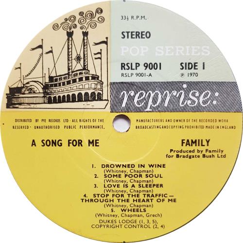 Family A Song For Me - 1st + insert - EX vinyl LP album (LP record) UK FMLLPAS479134