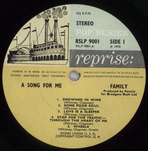 Family A Song For Me - 1st + insert vinyl LP album (LP record) UK FMLLPAS875568