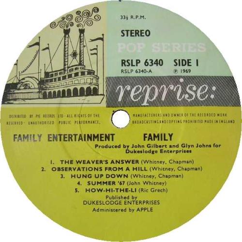 Family Family Entertainment + Poster - EX vinyl LP album (LP record) UK FMLLPFA355804