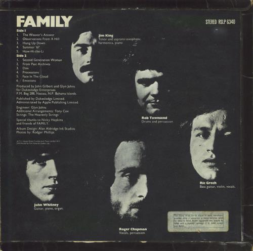 Family Family Entertainment vinyl LP album (LP record) UK FMLLPFA456784