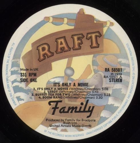 Family It's Only A Movie + Banger vinyl LP album (LP record) UK FMLLPIT530813