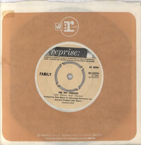 Family Me My Friend 7" vinyl single (7 inch record / 45) UK FML07ME272907