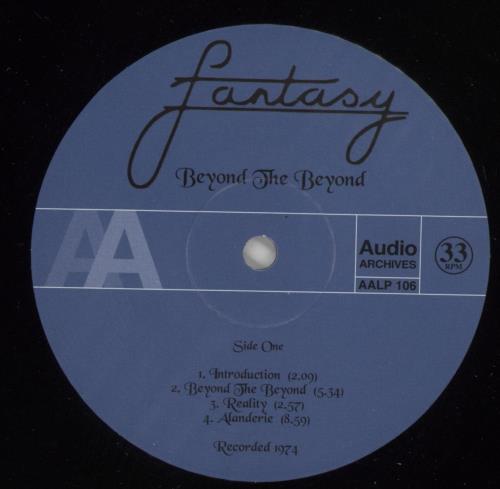 Fantasy (Prog) Beyond The Beyond vinyl LP album (LP record) UK FNYLPBE866127
