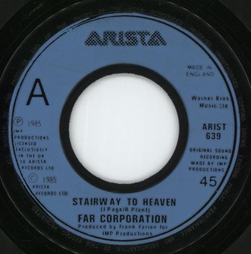 Far Corporation Stairway To Heaven 7" vinyl single (7 inch record / 45) UK FCO07ST881619