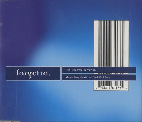 Fargetta The Music Is Moving CD single (CD5 / 5") UK FRGC5TH449413