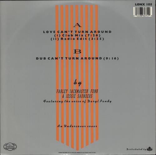 Farley Jackmaster Funk Love Can't Turn Around 12" vinyl single (12 inch record / Maxi-single) UK FJF12LO52668