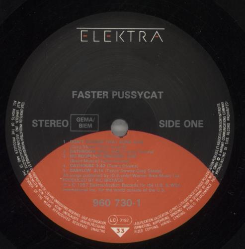 Faster Pussycat Faster Pussycat vinyl LP album (LP record) UK FPCLPFA277519