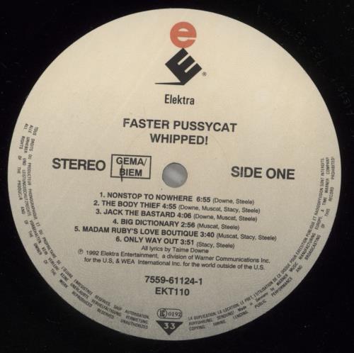 Faster Pussycat Whipped! vinyl LP album (LP record) UK FPCLPWH883156