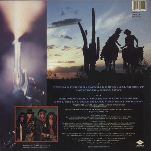 Fastway Bad Bad Girls + Poster vinyl LP album (LP record) UK FSWLPBA586425