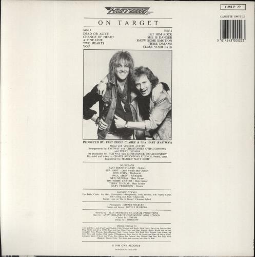 Fastway On Target vinyl LP album (LP record) UK FSWLPON646819