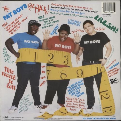 Fat Boys The Fat Boys Are Back vinyl LP album (LP record) German FTBLPTH837725