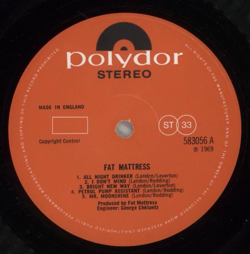 Fat Mattress Fat Mattress - EX vinyl LP album (LP record) UK FTMLPFA748815