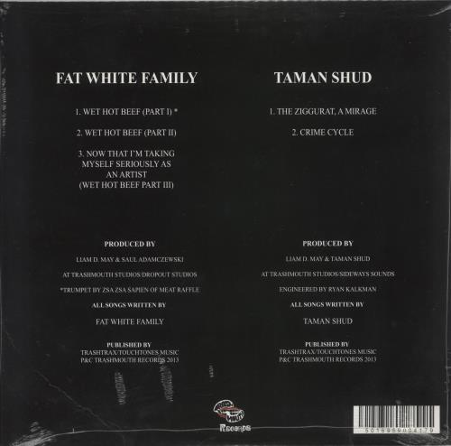 Fat White Family Fat Whites / Taman Shud 10" vinyl single (10 inch record) UK I0S10FA868057