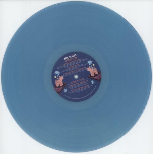 Fatboy Slim Back To Mine - Blue vinyl 2-LP vinyl record set (Double LP Album) UK FBS2LBA871204