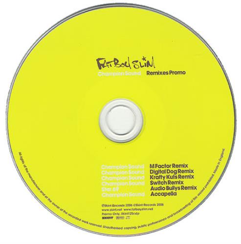 Fatboy Slim Champion Sound - Remixes 1&2 2-CD single set (Double CD single) UK FBS2SCH387230