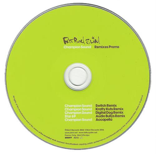 Fatboy Slim Champion Sound - Remixes 1&2 2-CD single set (Double CD single) UK FBS2SCH387230