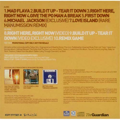 Fatboy Slim Halfway Between The Gutter And The Guardian CD album (CDLP) UK FBSCDHA175606