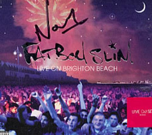 Fatboy Slim Live On Brighton Beach - autographed CD album (CDLP) UK FBSCDLI230473