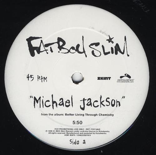Fatboy Slim Michael Jackson 12" vinyl single (12 inch record / Maxi-single) US FBS12MI368374