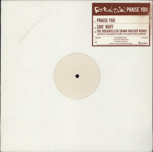 Fatboy Slim Praise You 12" vinyl single (12 inch record / Maxi-single) UK FBS12PR129394
