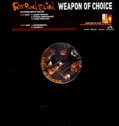 Fatboy Slim Weapon Of Choice 12" vinyl single (12 inch record / Maxi-single) US FBS12WE230285
