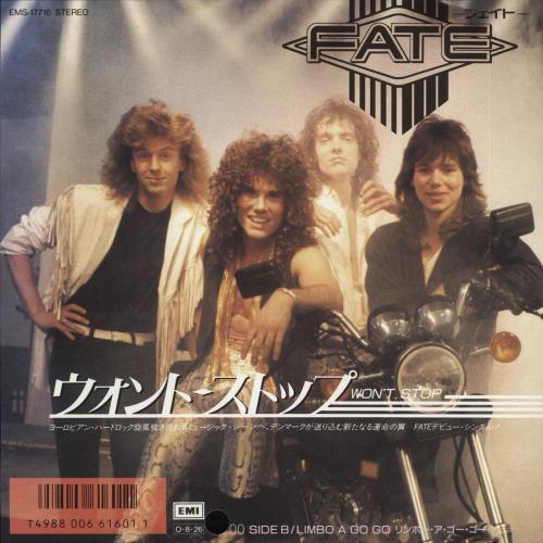Fate Won't Stop - White label + Insert 7" vinyl single (7 inch record / 45) Japanese FHV07WO715215