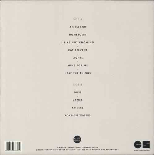 Fatherson I Am An Island vinyl LP album (LP record) UK 635LPIA885885