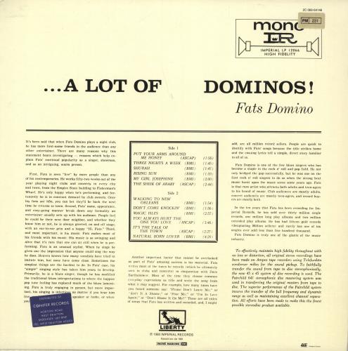 Fats Domino A Lot Of Dominos! - MONO vinyl LP album (LP record) French FTDLPAL719907