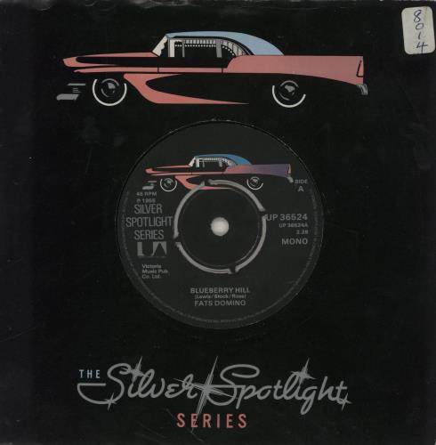 Fats Domino Blueberry Hill - Spotlight Sleeve 7" vinyl single (7 inch record / 45) UK FTD07BL756063
